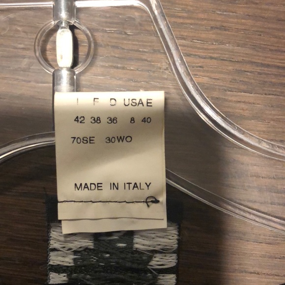 Roberta Scarpa Dark olive with blue stitching long sleeve shirt with gold design - Picture 4 of 4